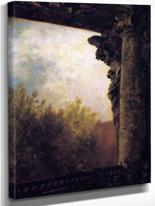 View From A Window Of The Royal Palace In Berlin By Adolph Von Menzel By Adolph Von Menzel