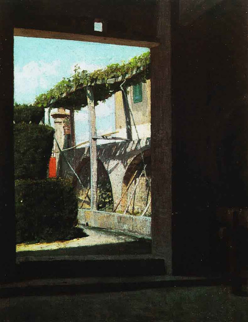 View From The Cellar Of Diego Martelli By Giuseppe Abbati By Giuseppe Abbati