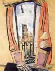 View From The Window Over The Eiffel Tower By Max Beckmann By Max Beckmann