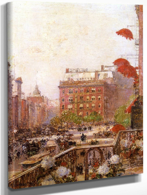 View Of Broadway And Fifth Avenue By Frederick Childe Hassam