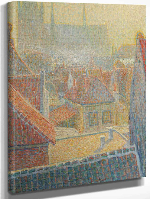 View Towards The Church In Woerden By Leo Gestel