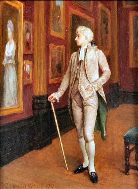 Viewing A Picture By Charles Haigh Wood