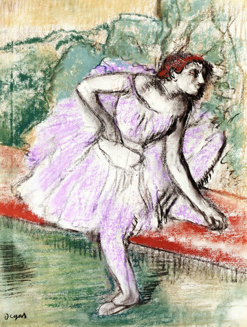 Violet Dancer By Edgar Degas