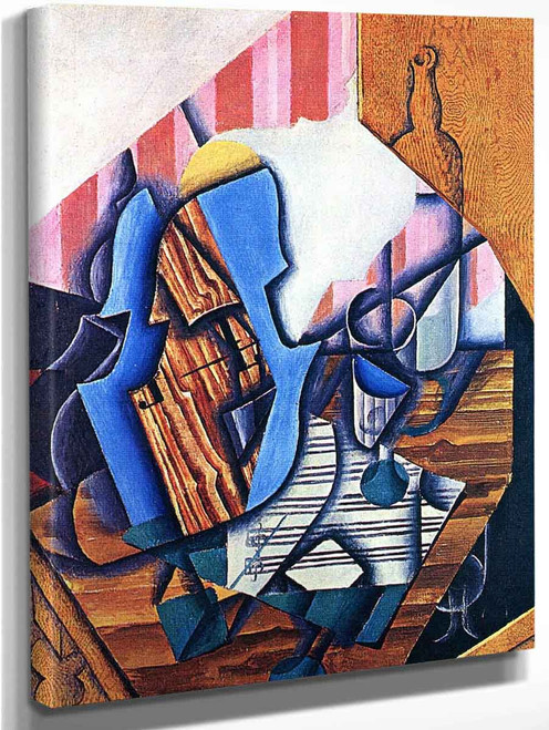 Violin And Glasses1 By Juan Gris