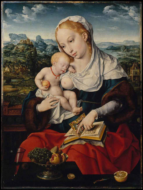 Virgin And Child4 By Joos Van Cleve By Joos Van Cleve