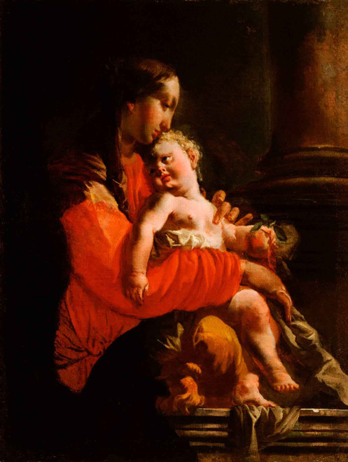 Virgin And Child By Giovanni Battista Tiepolo