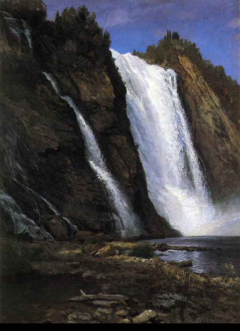 Waterfall By Albert Bierstadt