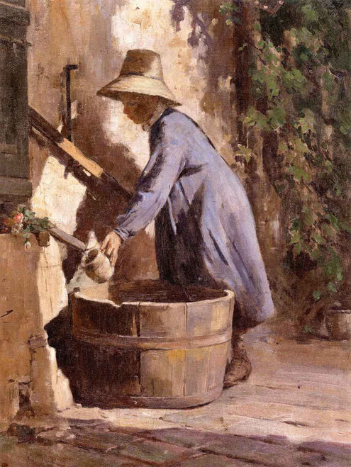 Watering By Theodore Robinson