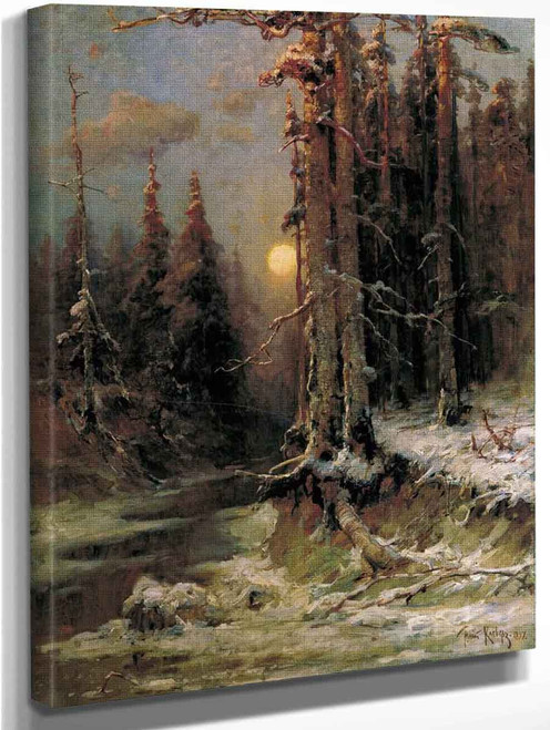 Winter Evening By Julius Klever