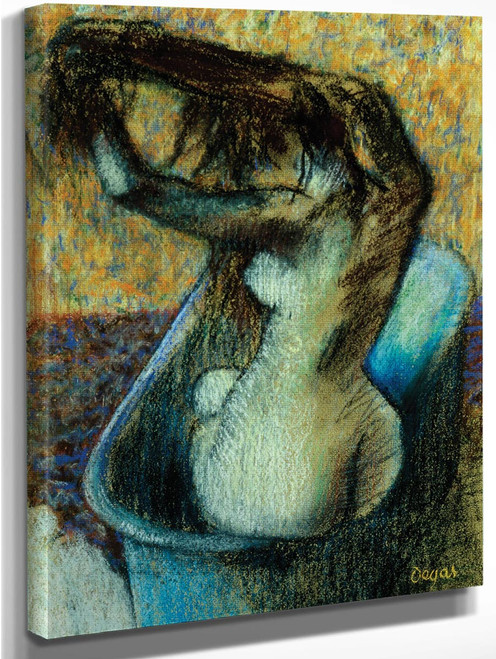 Woman Bathing By Edgar Degas