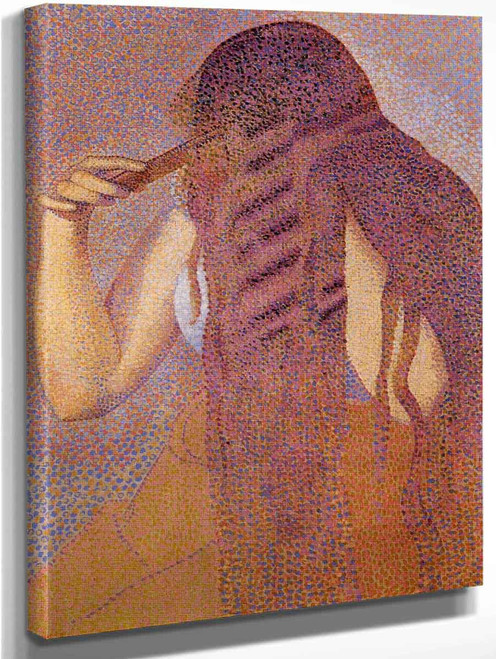 Woman Combing Her Hair By Henri Edmond Cross By Henri Edmond Cross