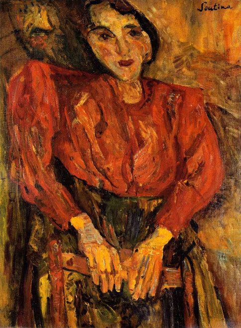 Woman In Red By Chaim Soutine