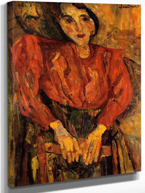 Woman In Red By Chaim Soutine