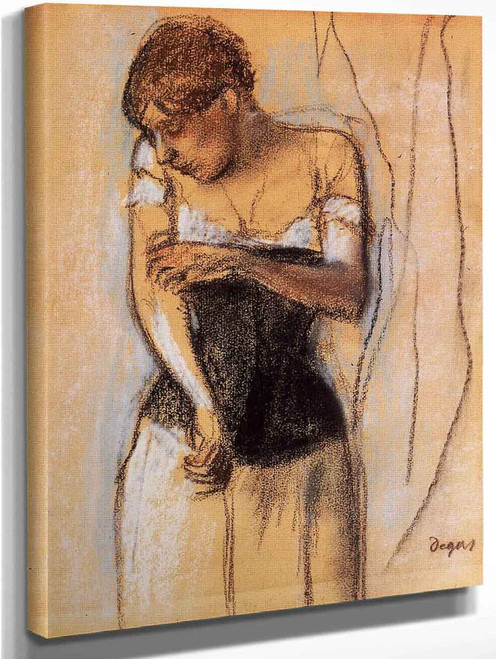 Woman Touching Her Arm By Edgar Degas