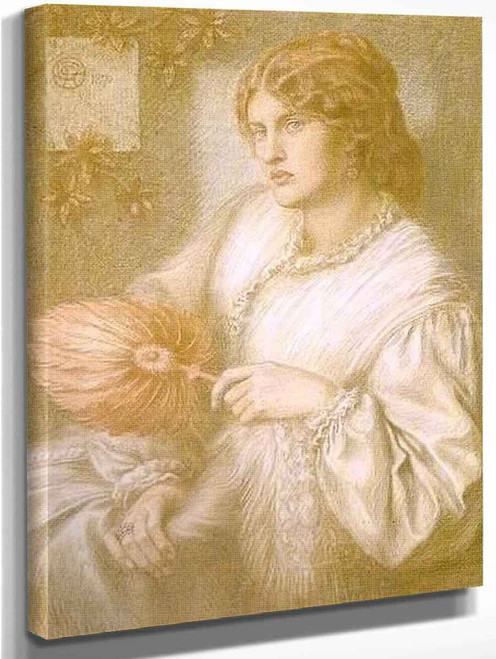 Woman With A Fan By Dante Gabriel Rossetti