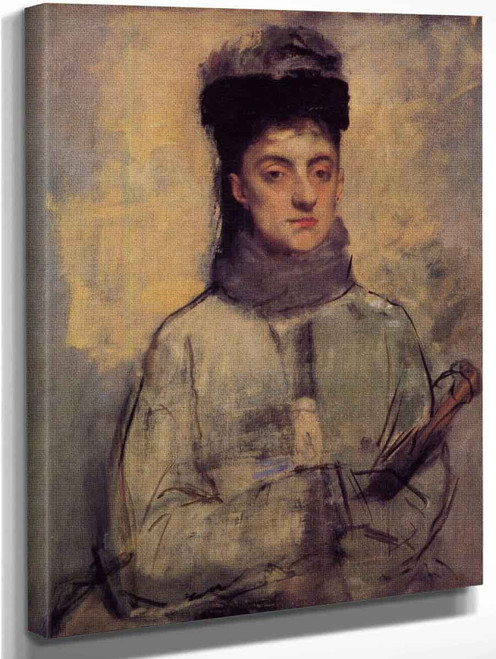 Woman With An Umbrella By Edgar Degas