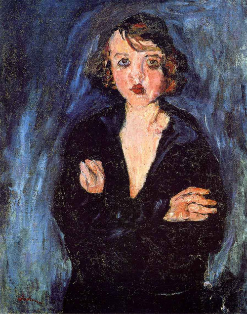 Woman With Arms Folded By Chaim Soutine