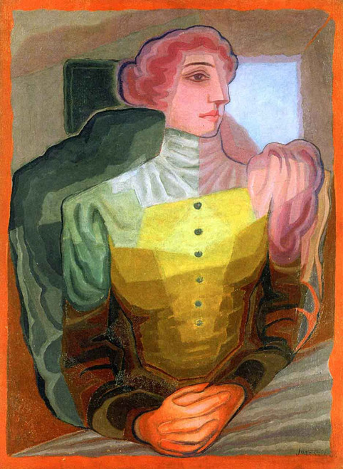 Woman With Clasped Hands By Juan Gris