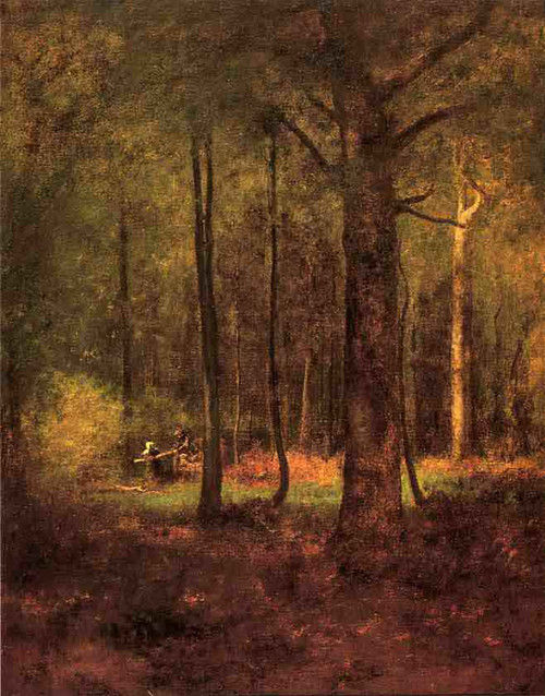 Woods At Montclaiir By George Inness