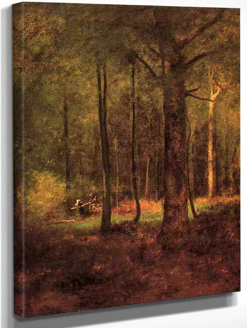 Woods At Montclaiir By George Inness