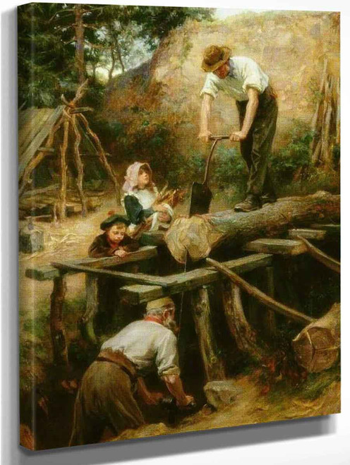 Woodsawyers By Ralph Hedley