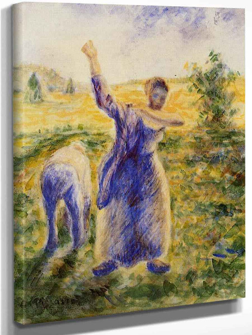 Workers In The Fields1 By Camille Pissarro