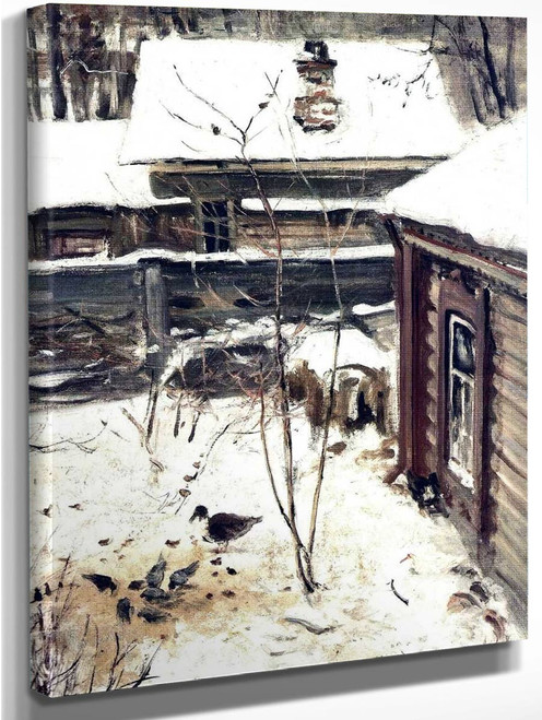 Yard. Winter By Alexei Kondratyevich Savrasov