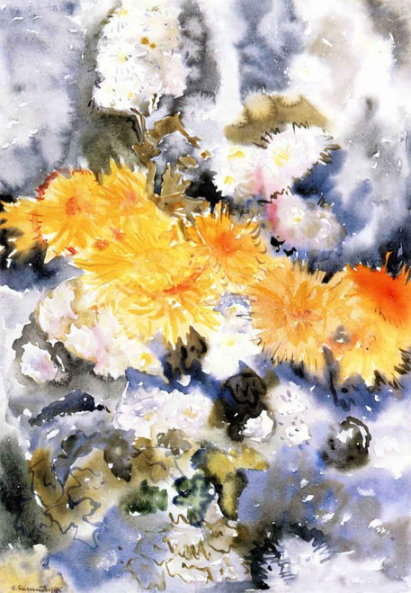 Yellow And Blue By Charles Demuth By Charles Demuth