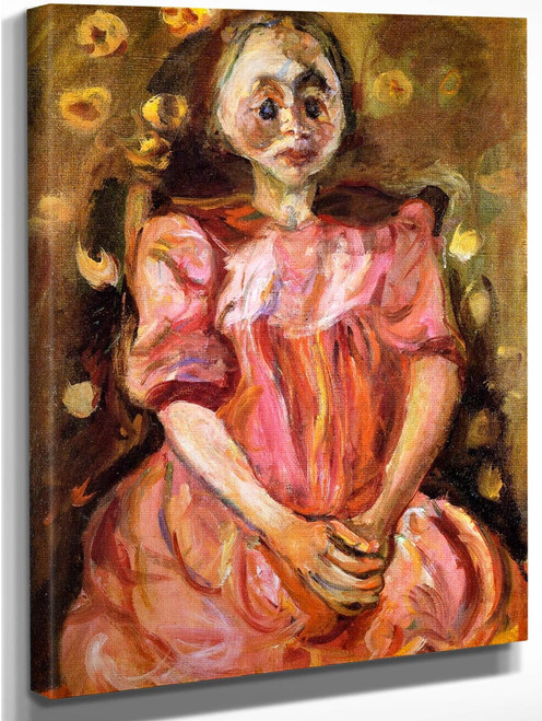 Young Girl In Pink 1 By Chaim Soutine