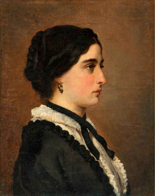Young Woman In Black By Albert Edelfelt Young Woman In Black By Albert Edelfelt