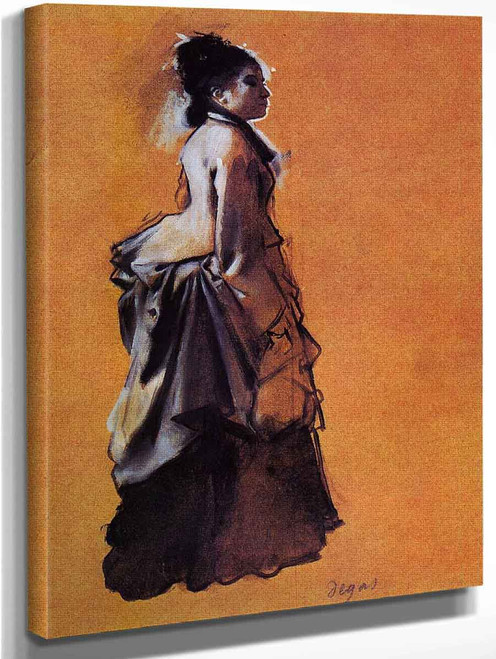 Young Woman In Street Dress By Edgar Degas