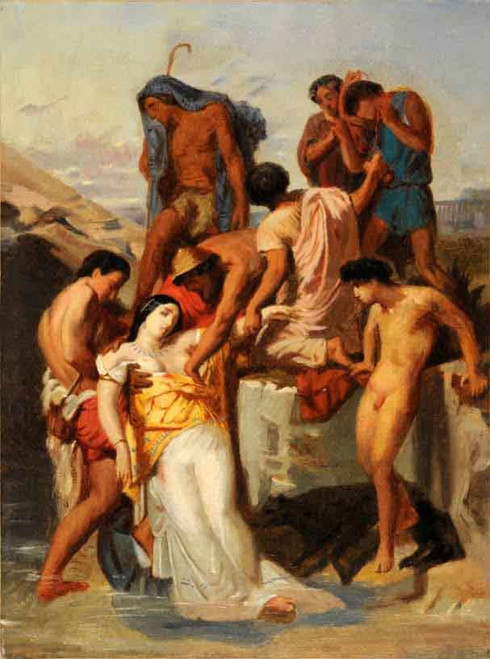 Zenobia Found By Shepherds On The Banks Of The Araxes  By William Bouguereau