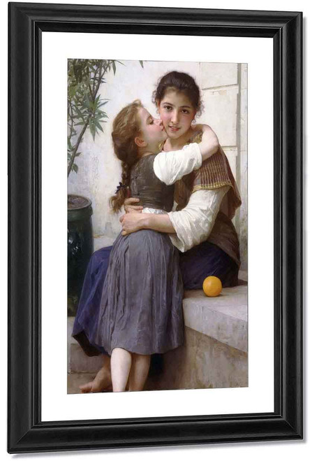 A Little Coaxing By William Bouguereau By William Bouguereau