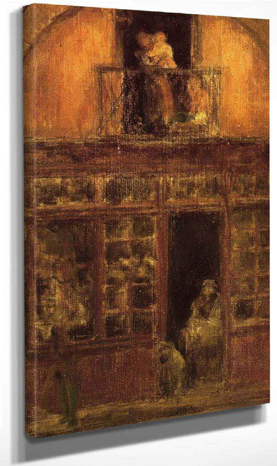 A Shop With A Balcony By James Abbott Mcneill Whistler 