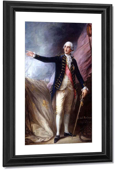 Admiral Rodney At The Battle Of The Saintes By Thomas Gainsborough By Thomas Gainsborough