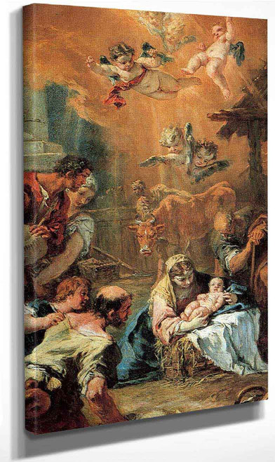 Adoration Of The Shepherds By Sebastiano Ricci