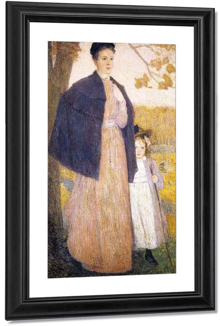 An Autumn Stroll By Julian Alden Weir American 1852 1919