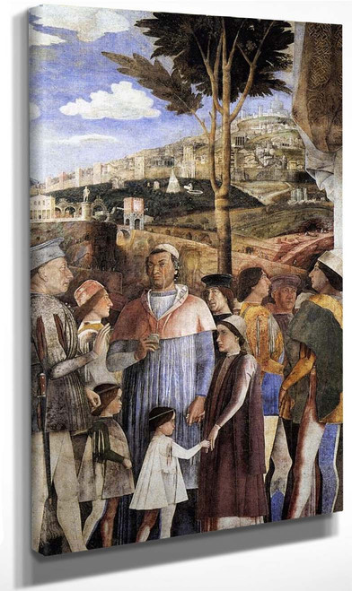 Arrival Of Cardinal Francesco Gonzaga By Andrea Mantegna
