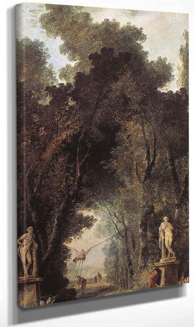 Avenue In A Park By Hubert Robert