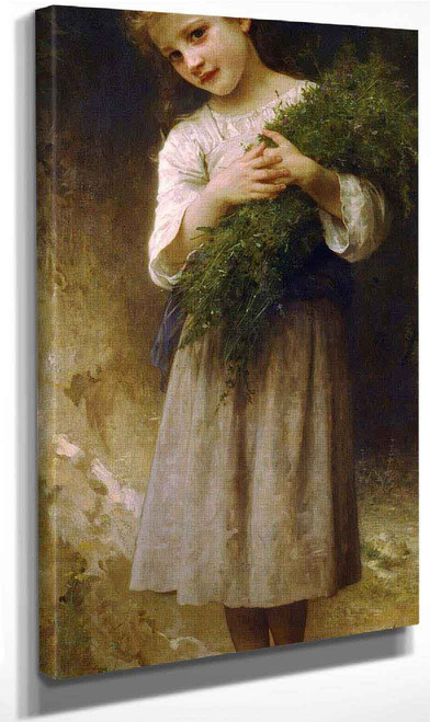 Back From The Fields By William Bouguereau By William Bouguereau