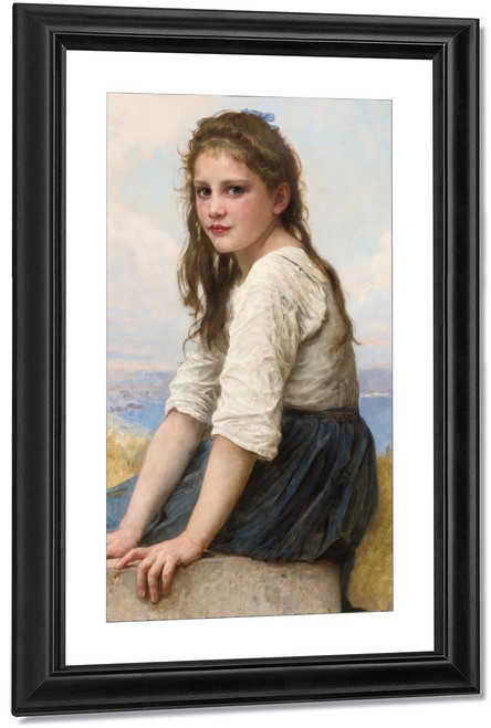 Beside The Seaside By William Bouguereau By William Bouguereau