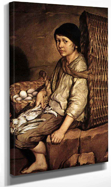 Boy With A Basket By Giacomo Ceruti