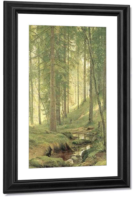 Brook In A Forest2 By Ivan Ivanovich Shishkin