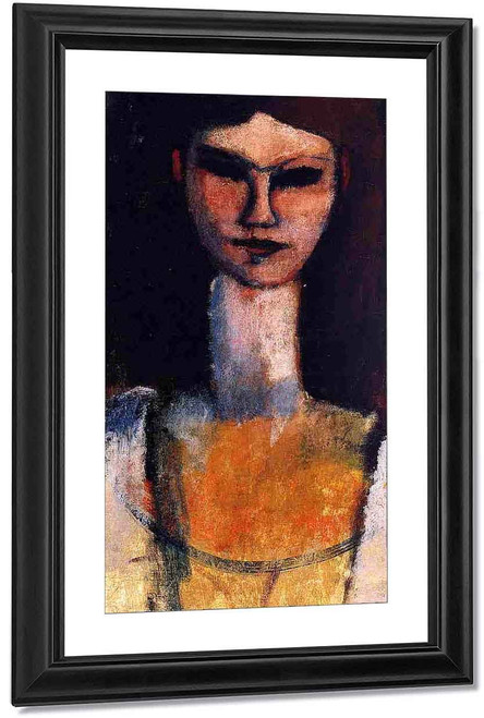 Bust Of A Young Woman1 By Amedeo Modigliani By Amedeo Modigliani