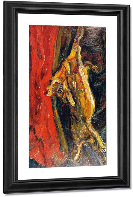Calf With Red Curtain By Chaim Soutine
