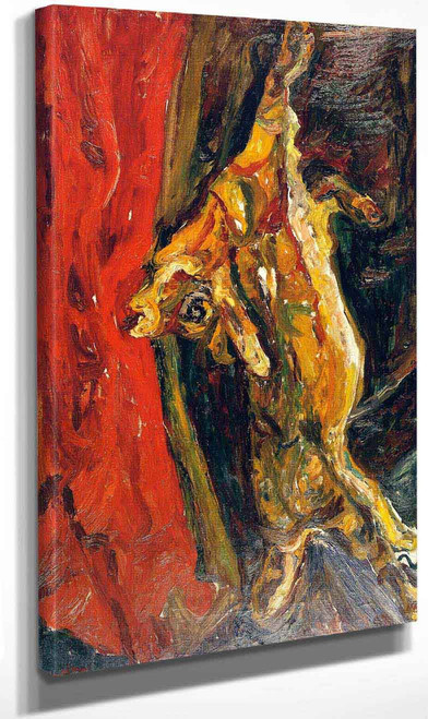 Calf With Red Curtain By Chaim Soutine