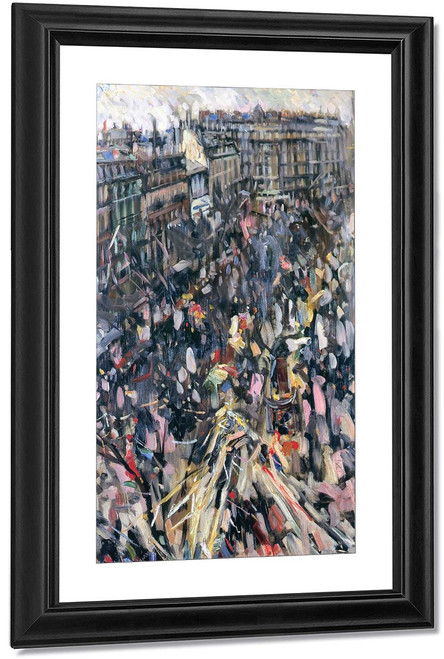 Crowd On The Boulevard In Mid Lent1 By Nicolas Tarkhoff