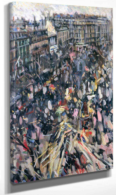 Crowd On The Boulevard In Mid Lent1 By Nicolas Tarkhoff