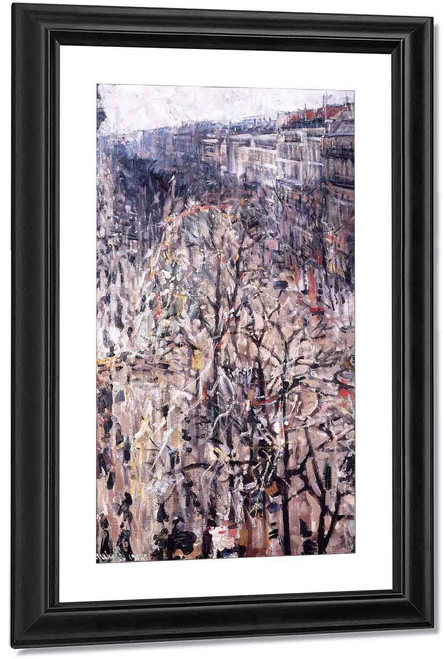 Crowd On The Boulevard In Mid Lent By Nicolas Tarkhoff