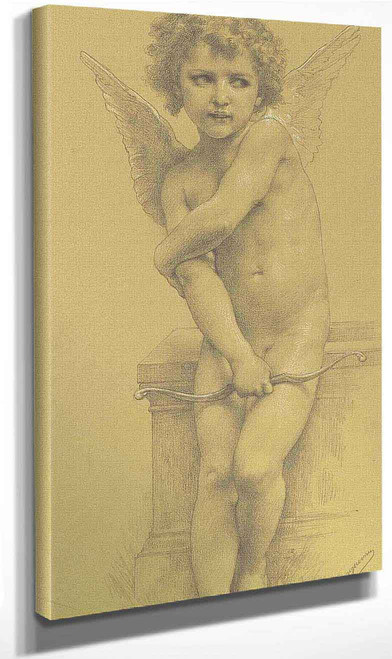 Cupid With His Bow By William Bouguereau By William Bouguereau